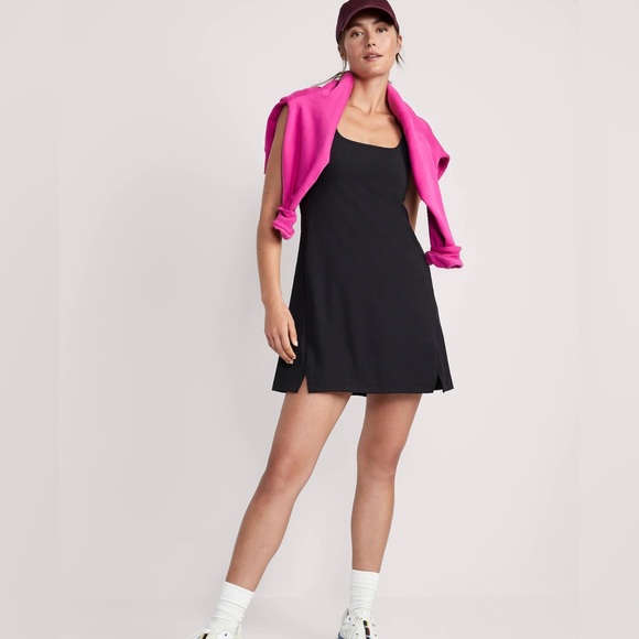 Old Navy PowerSoft Square-Neck Athletic Dress Hot Pink XXL - Picture 3 of 10